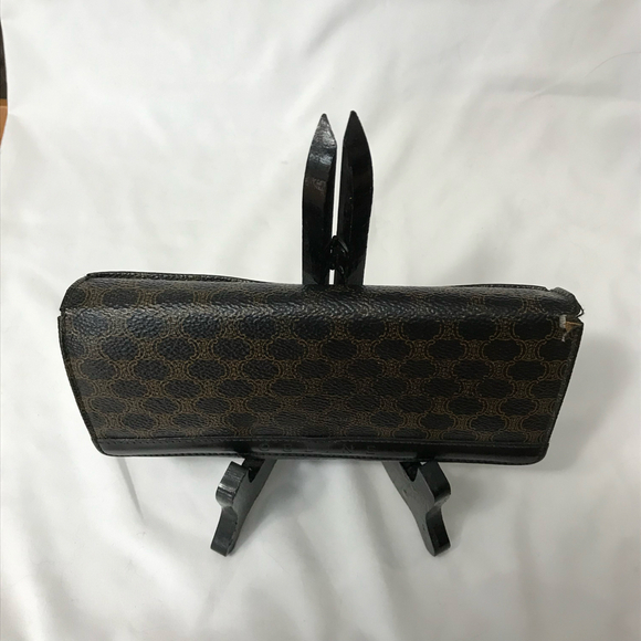 Celine Macadom Black & Brown Long Continental Wallet Vintage GUC - Picture 4 of 11